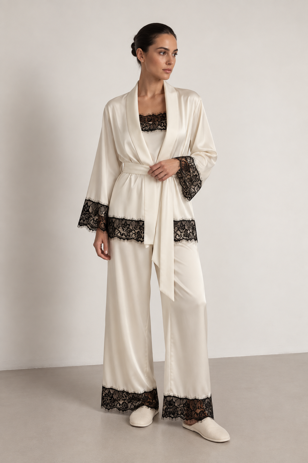 La Rouge Silk Pants